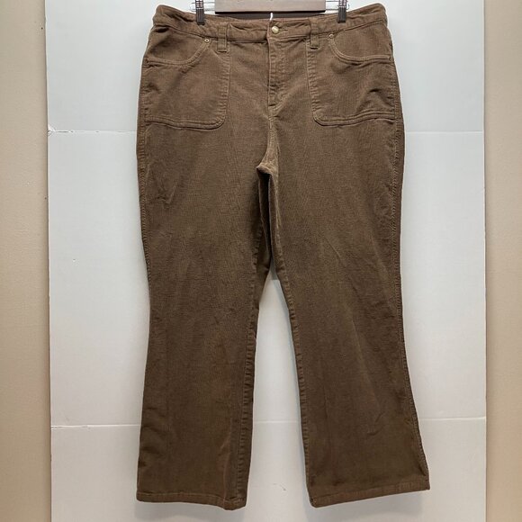 Dress Barn Womens Navy Blue Corduroy Boot Cut Pants Size 18W 28"‎ inseam - Picture 1 of 5